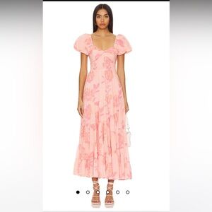 Free People Women's Short Sleeve Sundrenched Dress